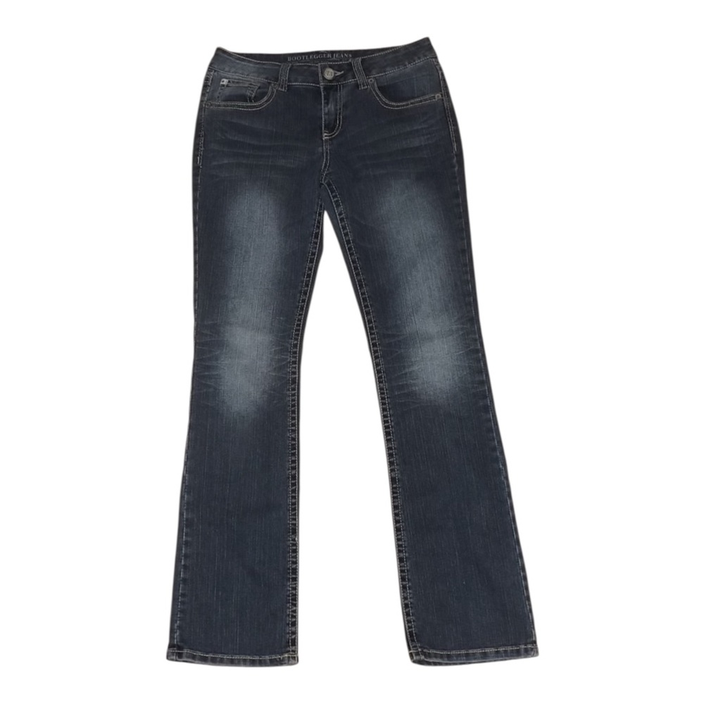 Stylish Dark Blue Flare Jeans